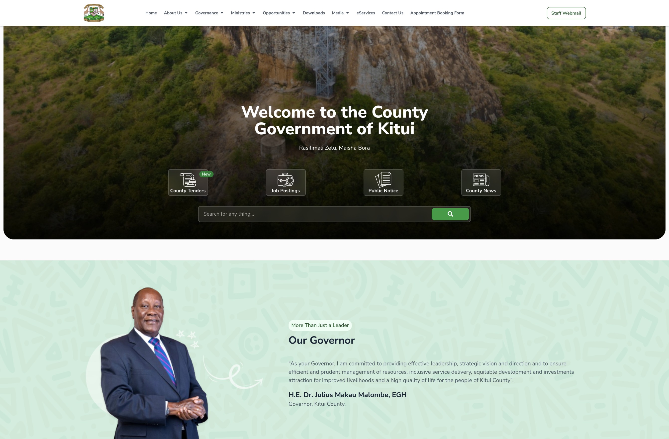 Kitui County Public Services Portal Ecosystem
